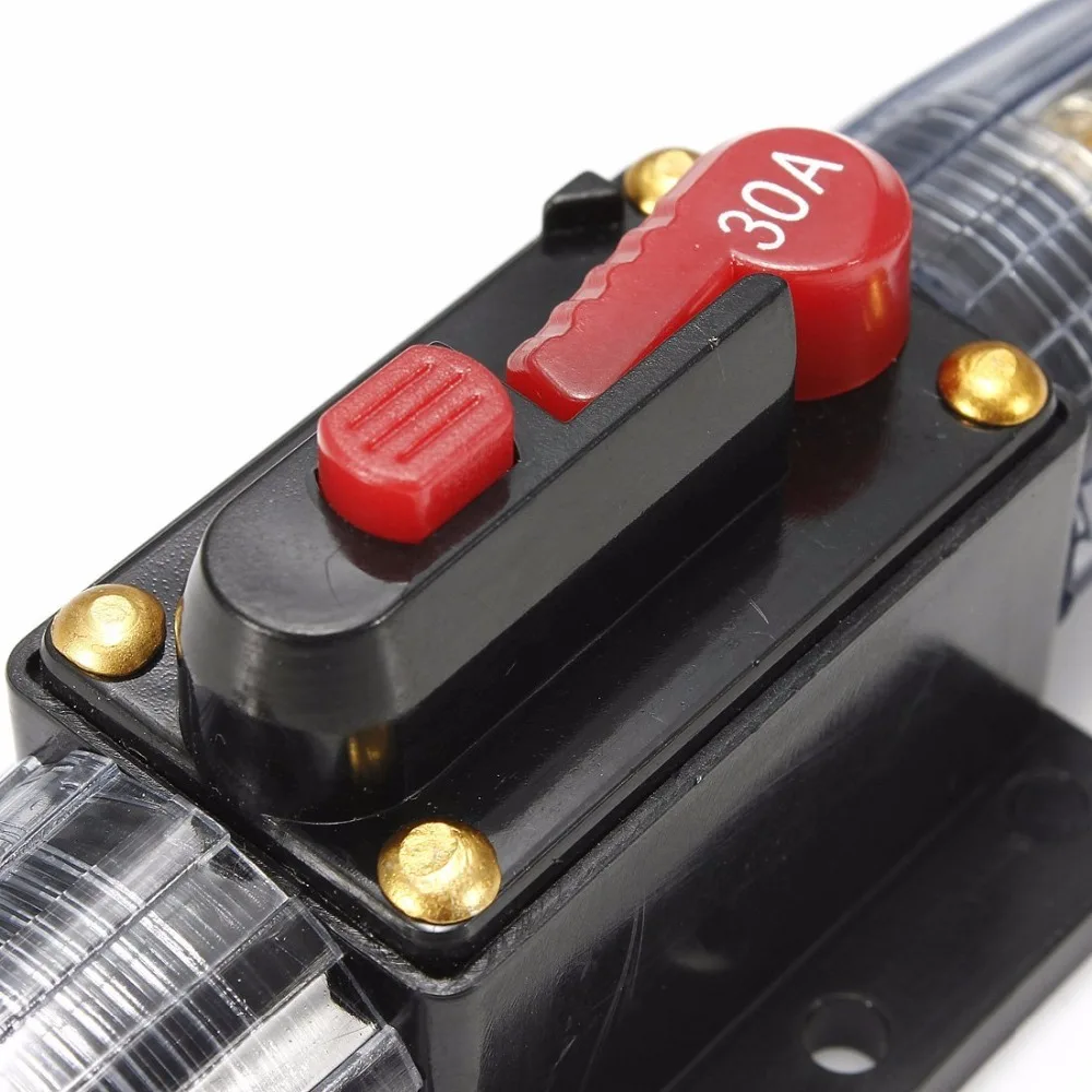 12 V-24 V DC Авто выключатель сброса предохранитель инвертора велосипед стерео аудио цепи