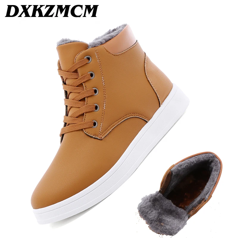 

DXKZMCM Super Warm Men Winter Boots For Men Warm Waterproof Boots Shoes 2018 Men's Ankle Snow Boot