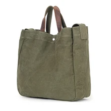 Минималистичная холщовая женская сумка для девочек, модная простая Высококачественная сумка через плечо с кожаной ручкой премиум класса для мужской шоппинга