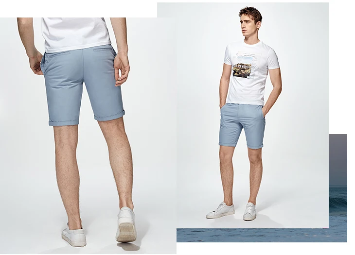 Отборные мужские брюки из хлопка чистого цвета с эффектом потертости | 4182SH521