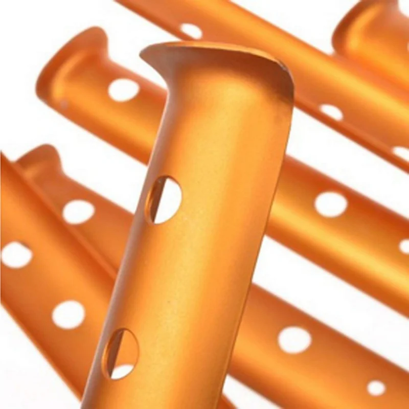 New 4pcs Outdoor Camping Nail Pegs For Tent Aluminum Alloy ABS Hiking Screw Tent Stake Snow Grassland