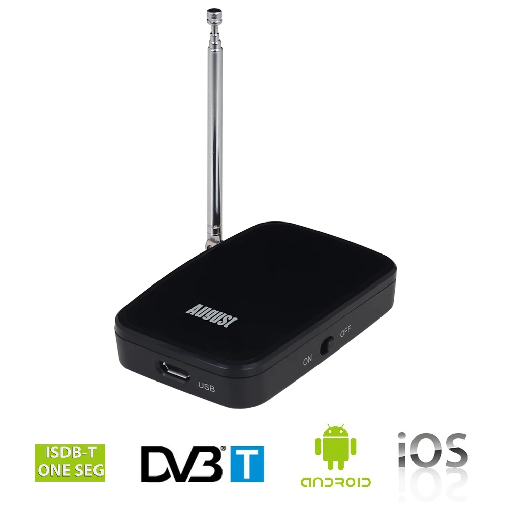 August DVB-T405 ISDB-T/DVB-T WIFI ТВ Тюнер для Apple и Android. Смотрите цифровое ТВ на смартфоне или планшете