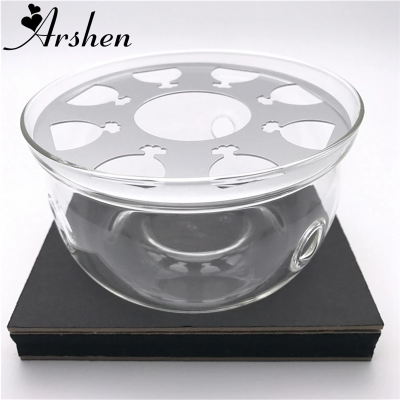 Arshen Heat Resisting Crystal Teapot Warmer Base for Tea Pot & Coffee