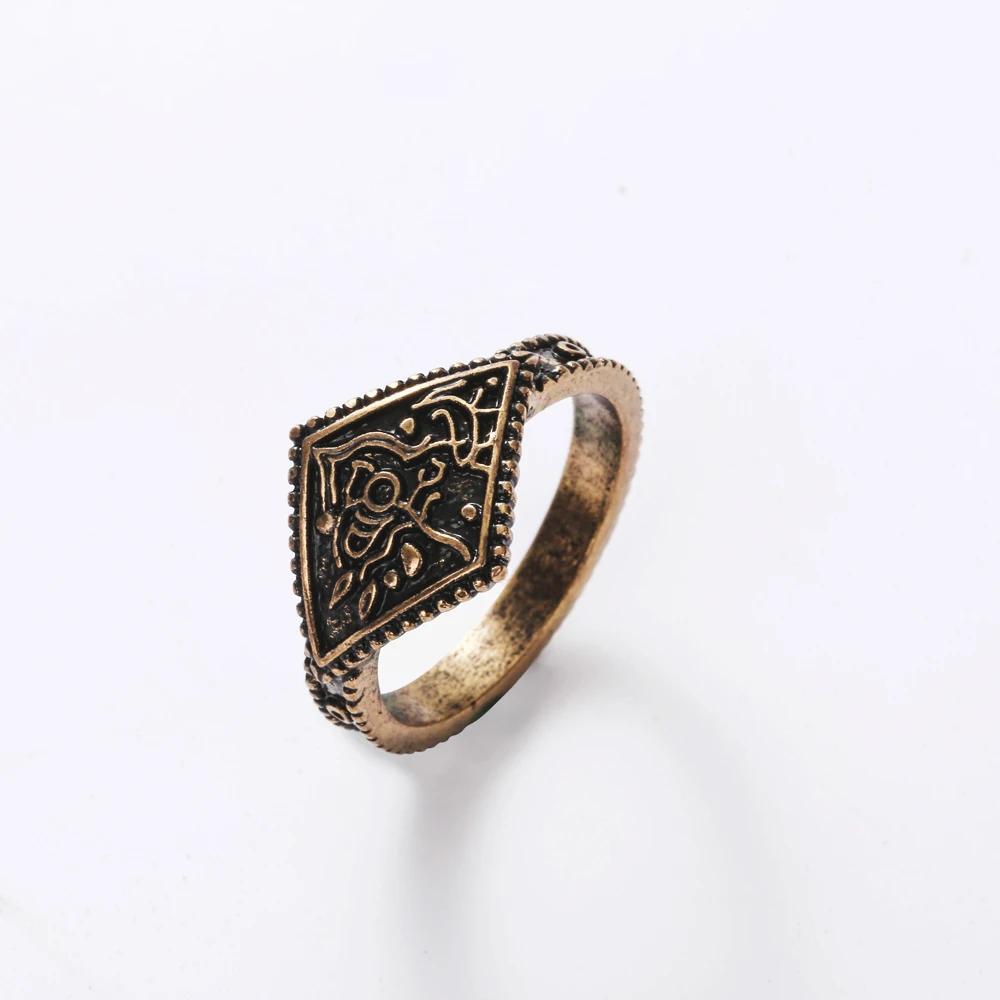 

Dark Soul Ring of Favor and Protect Men Ring Game Jewelery Gold Color Vintage Rings Gift for Dark Soul Fans Wholesale Lots Bulk