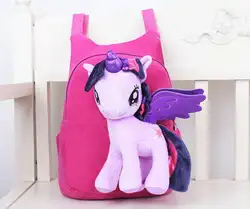3D мультфильм пони рюкзак для девочек детская школьная сумка Детские плюшевые рюкзаки детская школьная сумка мультфильм дети сумка Mochila