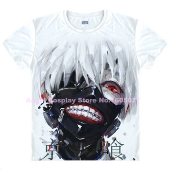 

New Arrival Tokyo Ghoul Kaneki Ken cosplay t shirt cos summer t shirt hot sale free shipping