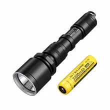 NITECORE MH25GT 1000Lm Тактический CREE XP-L HI V3 светодиодный водонепроницаемый фонарь уличный фонарь+ аккумулятор 3400 мАч+ кобура+ usb-кабель