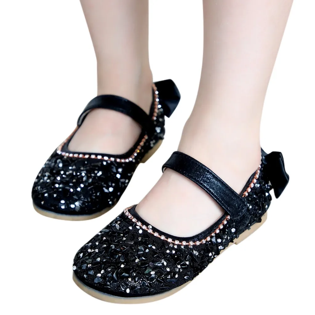 

Children Infant Kid Baby Girls Crystal Bling Single Princess Single Casual Shoes New arrival 2019