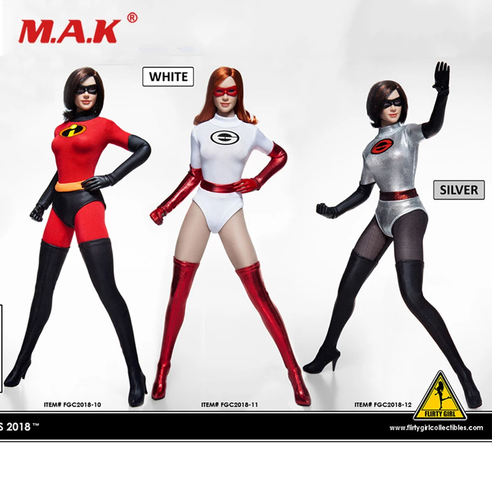 

Collectibles 1/6 Female Figure Accessory head with zipper closure clothing set and shoes Mask FGC2018-10/11/12 for seemless body