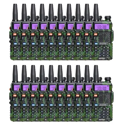 20 шт. Baofeng UV-5r двухстороннее радио uv5r UHF VHF мощный walky talky FM радио - Цвет: Камуфляж