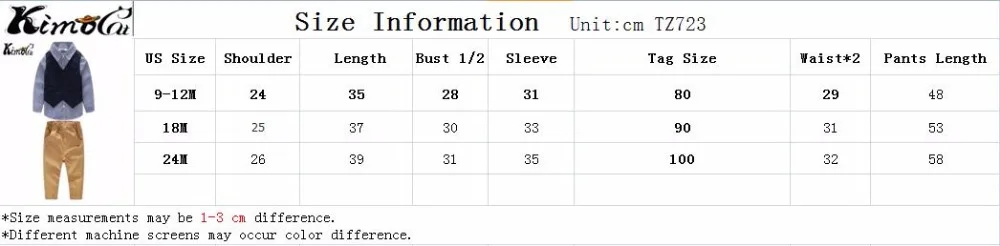 Kimocat/Одежда для маленьких мальчиков хлопковый жилет джентльмена на весну и осень 3 предмета(жилет+ рубашка+ штаны), детская одежда
