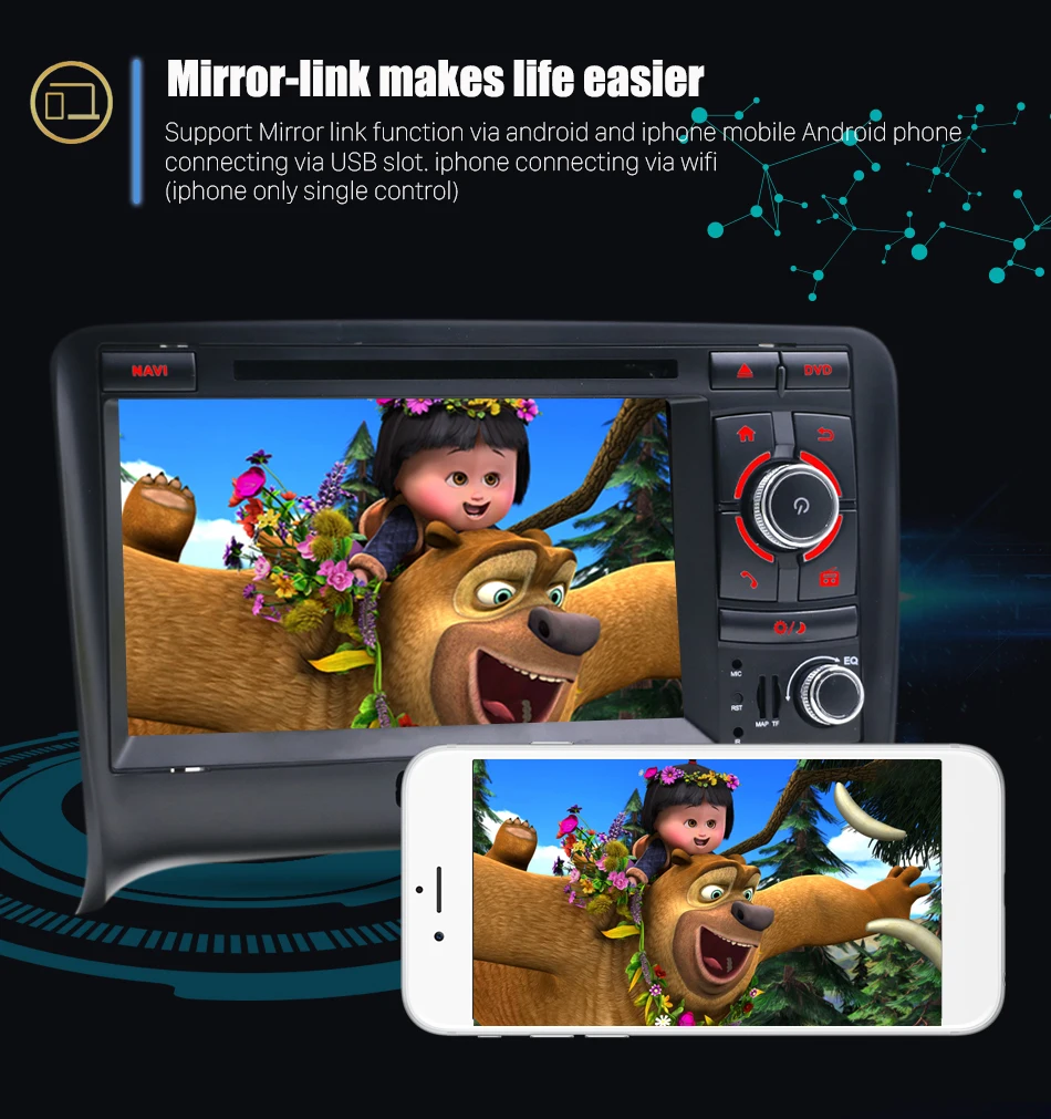 Best Eunavi Car Multimedia Player DSP Car Radio GPS Android 9.0 2 Din For Audi/TT 2006-2012 Canbus DDR3 2GB OBD2 Bluetooth Wifi DVR 13 Best Eunavi Car Multimedia Player DSP Car Radio GPS Android 9.0 2 Din For Audi/TT 2006-2012 Canbus DDR3 2GB OBD2 Bluetooth Wifi DVR 13