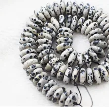 Черное пятно агата roundel 14*4 мм 18*6 мм 1" для изготовления ювелирных изделий DIY свободные бусы fppj бусины натуральный драгоценный камень коралл