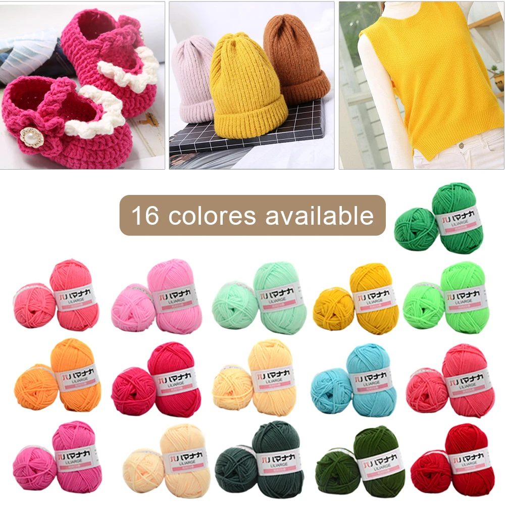 

1pc Warm DIY Milk Cotton Yarn Baby Wool Yarn For Knitting Children High Quality Hand Knitted Yarn Knit Blanket Crochet Yarn