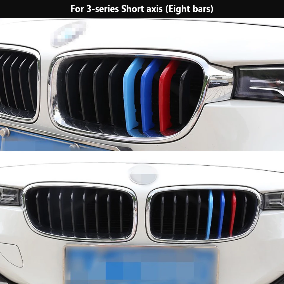 Striscia Rivestimento Griglia Anteriore Per BMW 1 Series - Accessorio Esterno Tricolore 3D - Foto 11