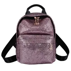 Блестящие блёстки рюкзак для женщин 2019 путешествия небольшой Backbag отдыха тенденция школьные ранцы для подростков сумка женская Feminina # YL5