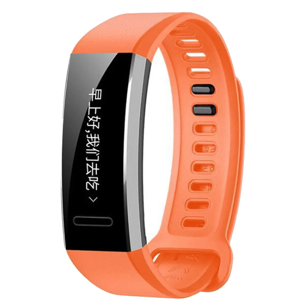 Силиконовый сменный ремешок на запястье для huawei Band 2/Band 2 pro Smart Watch - Цвет: Orange