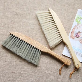 Bamboo Handle Mini Brooms Shovel Set Household Plastic Cleaning Brush Small Broom Dust Shovel 1