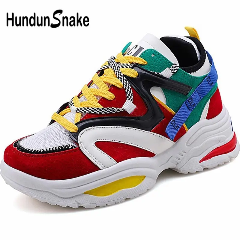 

Hundunsnake Platform Women Sport Sneakers Men Running Shoes For Women Sports Shoe Female Summer Chunky Trainers Thick Sole B-043