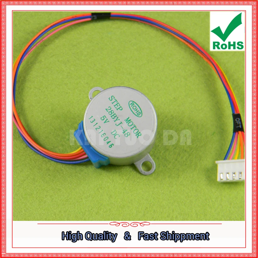

DC5V4 phase 5-wire stepper motor 28YBJ-48 28BYJ48 lead 25CM deceleration stepper motor H6B2