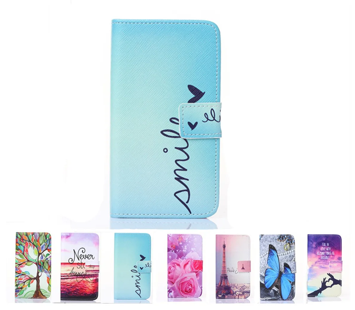 

New For Xiaomi Redmi 2 3 Redmi Note 2 3 Effiel Tower Flower Cover Stand Style Flip Leather Case Wallet Card Holder