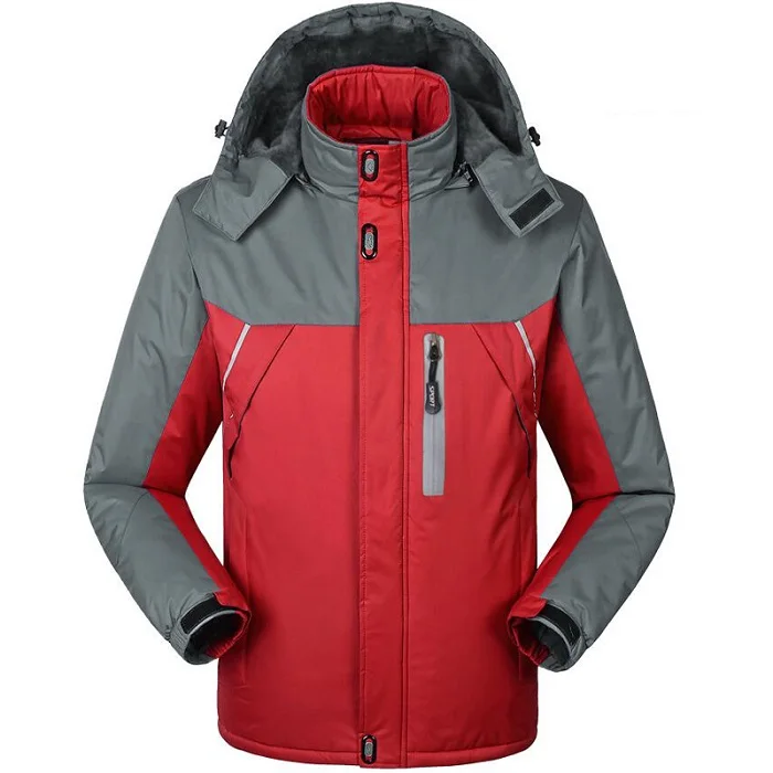Зимняя мужская куртка, ветровка, водонепроницаемая, утолщенная, флис, теплые куртки, верхняя одежда, для улицы, спортивная куртка, пальто, 5XL, с капюшоном, военные куртки - Цвет: 6