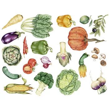 

1 PCS Hand Painting Farm Vegetables Cute Aesthetic Bullet Journal Stickers Scrapbooking Stationery Sticker Flakes Art Supplies