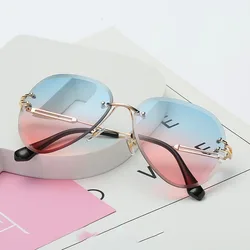 YUMOMO Brand Designer Rimeless Sunglasses Women Gradient Shades Sun Glasses Frameless Metal Eyewear For Ladies UV400 YUMOMO Brand Designer Rimeless Sunglasses Women Gradient Shades Sun Glasses Frameless Metal Eyewear For Ladies UV400