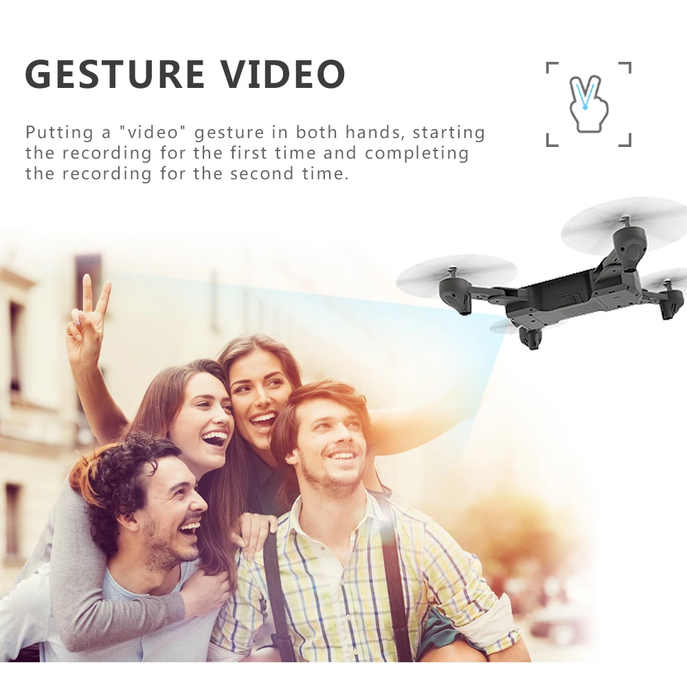 RC Helicopter RC Drone with Camera HD 720P WIFI FPV Selfie Drone Professional Foldable Quadcopter 10 Minutes Battery Life