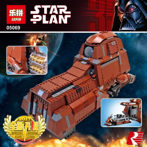

New Lepin 05069 Star Set War Series The Federation Transportation Tank Set MTT Children Building Blocks Bricks legoed Toys 7662
