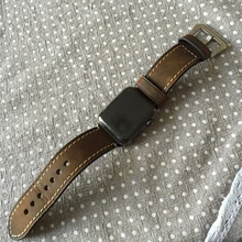TJP Series 2/1 Genuine Leather Brown watchbands Cuff Bracelet Leather Wrist Band strap For Apple Watch 38mm 42mm
