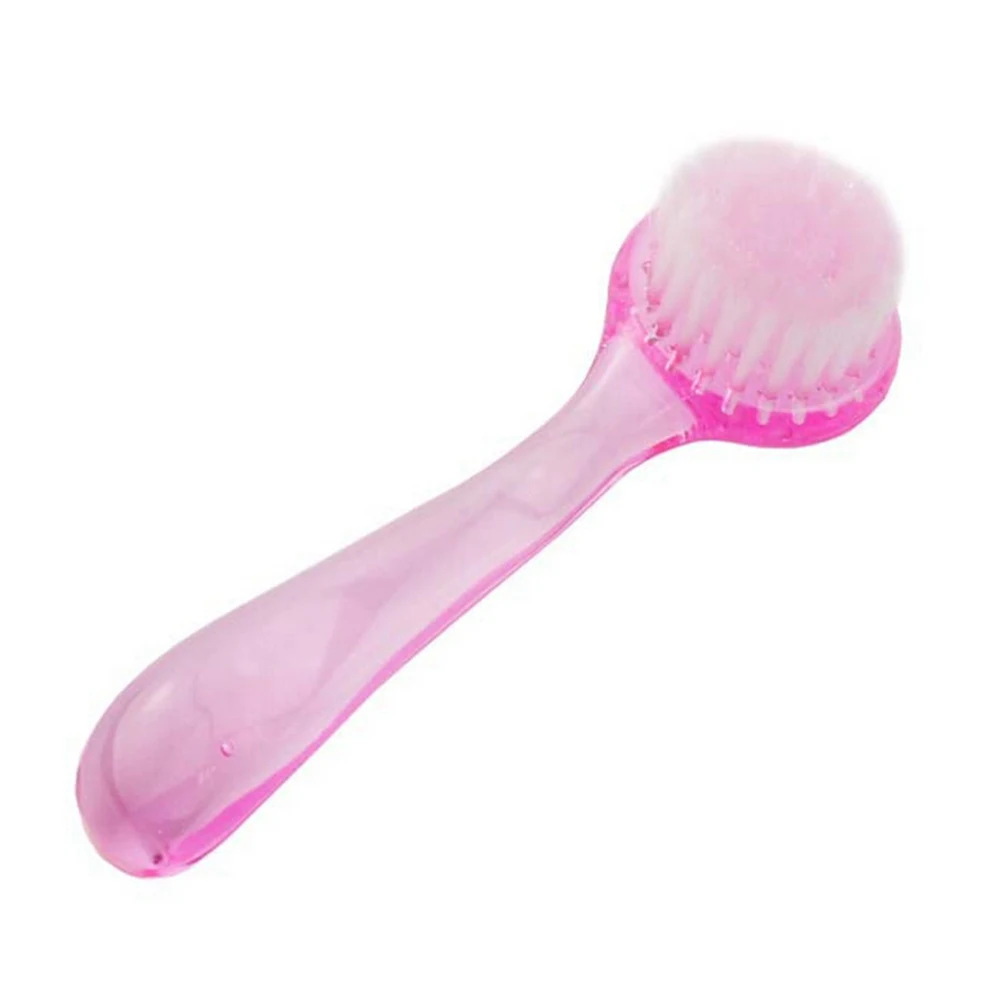 Nail Art Dust Cleaning Brush with Cap Round Head Make Up Washing Brush