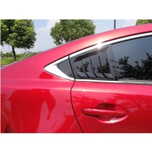 Для Mazda 6 ATENZA углеродное волокно ABS заднее стекло Hanlde треугольная крышка чаши аксессуары для стайлинга автомобилей 2 шт