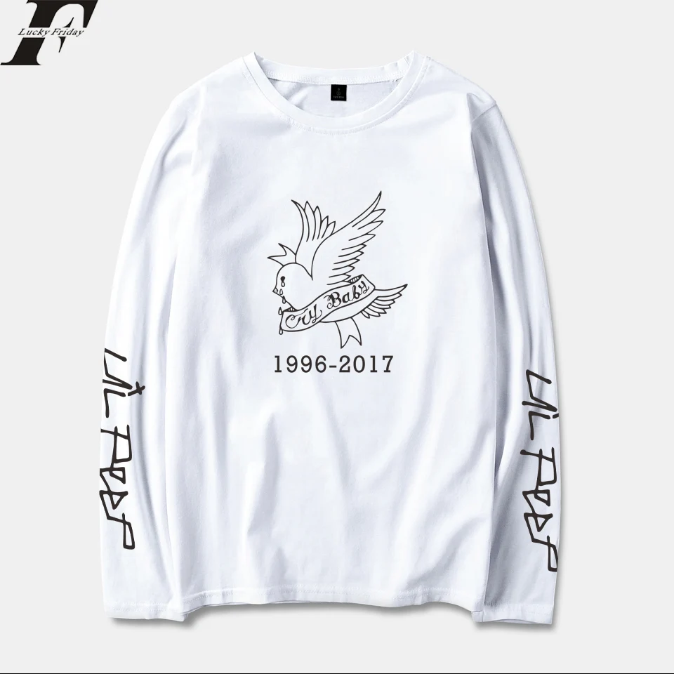LUCKYFRIDAYF 2018 Lil Peep Rap Spring Long Sleeve T-Shirt Men/Women Cotton Print Casual Style Man Streetwear T-shirt Clothes LUCKYFRIDAYF 2018 Lil Peep Rap Spring Long Sleeve T-Shirt Men/Women Cotton Print Casual Style Man Streetwear T-shirt Clothes
