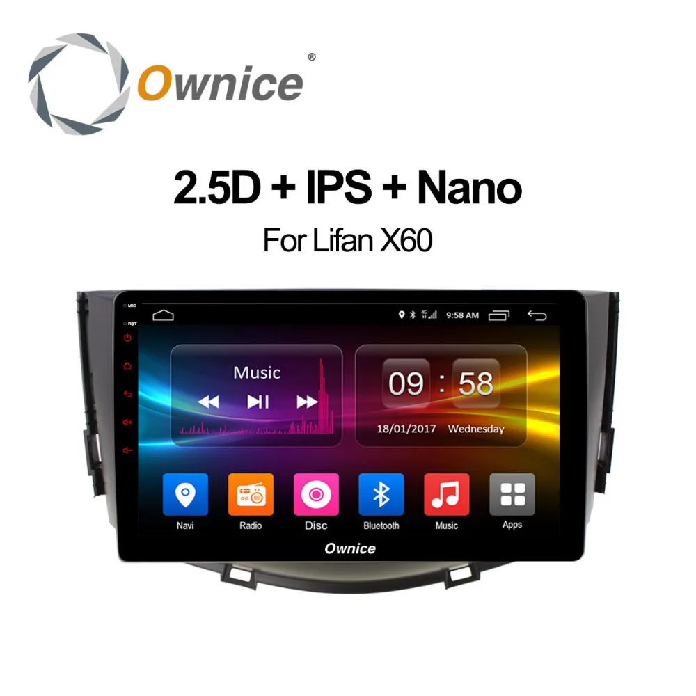 Sale IPS Android 8.1 8 core 2GB RAM 4G SIM LTE CAR DVD Player GPS Map Bluetooth 4.1 RDS Radio Wifi for Lifan X60  2011-2013 2014 2015 0