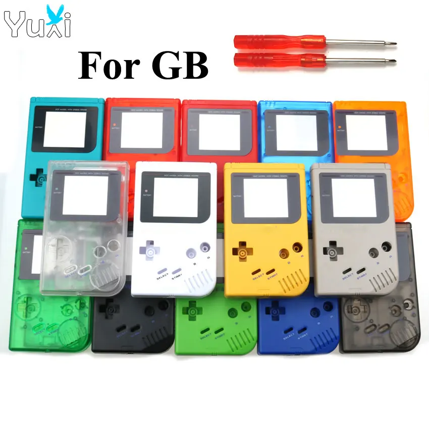 

YuXi New Plastic Shell Case Cover For Gameboy Classic for Nintendo GB Console Housing with screwdrivers