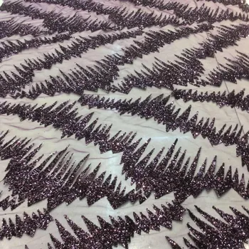 

shining glued glitter sequins lace fabric S187507 for party dress hot selling african sequins tulle mesh fabric