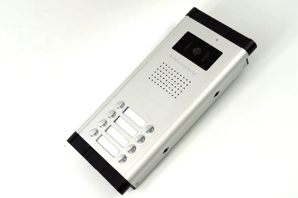 For 8 Apartments Home Phone Intercoms 4.3inch Smart Color lcd Door phone 8 Buttons CCD Door Camera Video Doorman House System