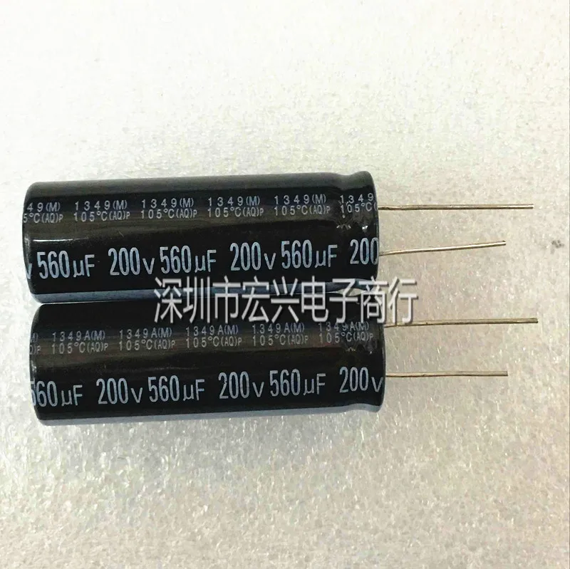 

200V560UF long-legged aluminum electrolytic capacitors 560UF 200V line volume 18X50