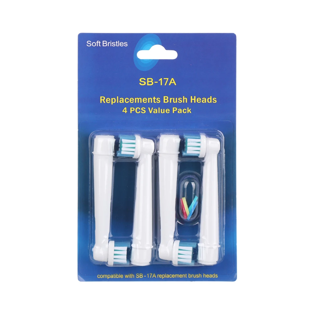 

2019 4Pcs Replacement Toothbrush Heads Hygiene Cross Floss Action Precision Soft Bristle Electric Tooth Brushes Heads