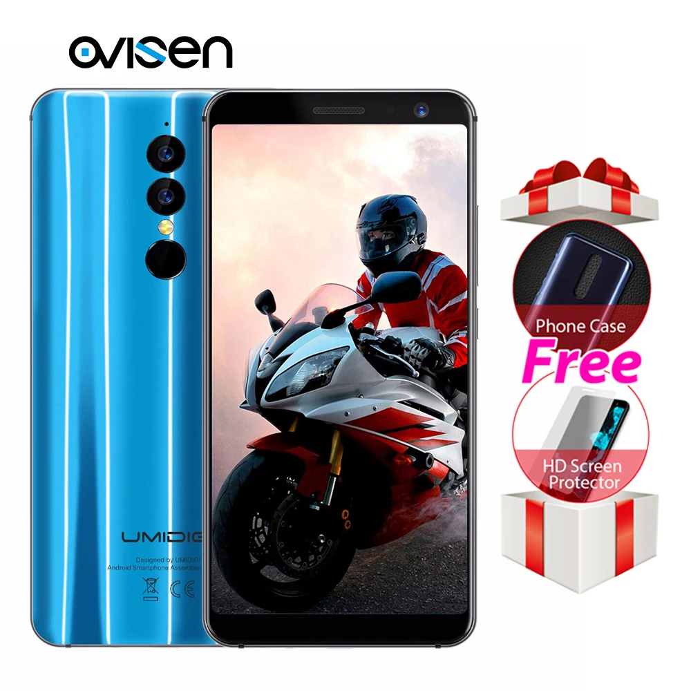 Глобальная версия UMIDIGI двойной 4 г пусть смартфон 5 дюймов 18:9 MTK6739 3 ГБ 16 3150 мАч Face ID