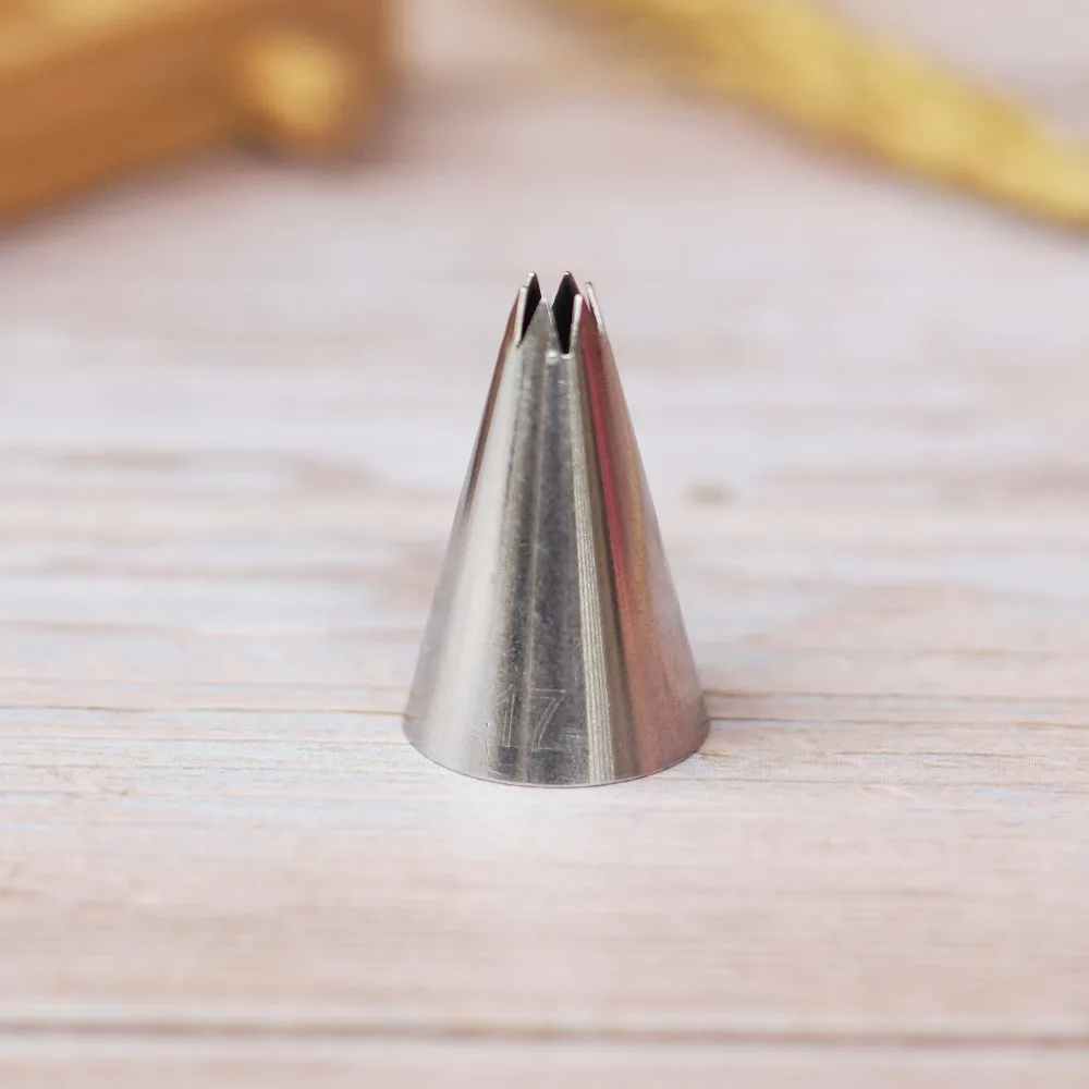 #13-18 Open Star Icing Nozzle Stainless Steel Small Size Piping Tip Cake Decorating Tips Royal Icing Pastry Tip Tools Bakeware cake decorating tip set,cake icing nozzles,baking nozzle set,cake decorating nozzle set