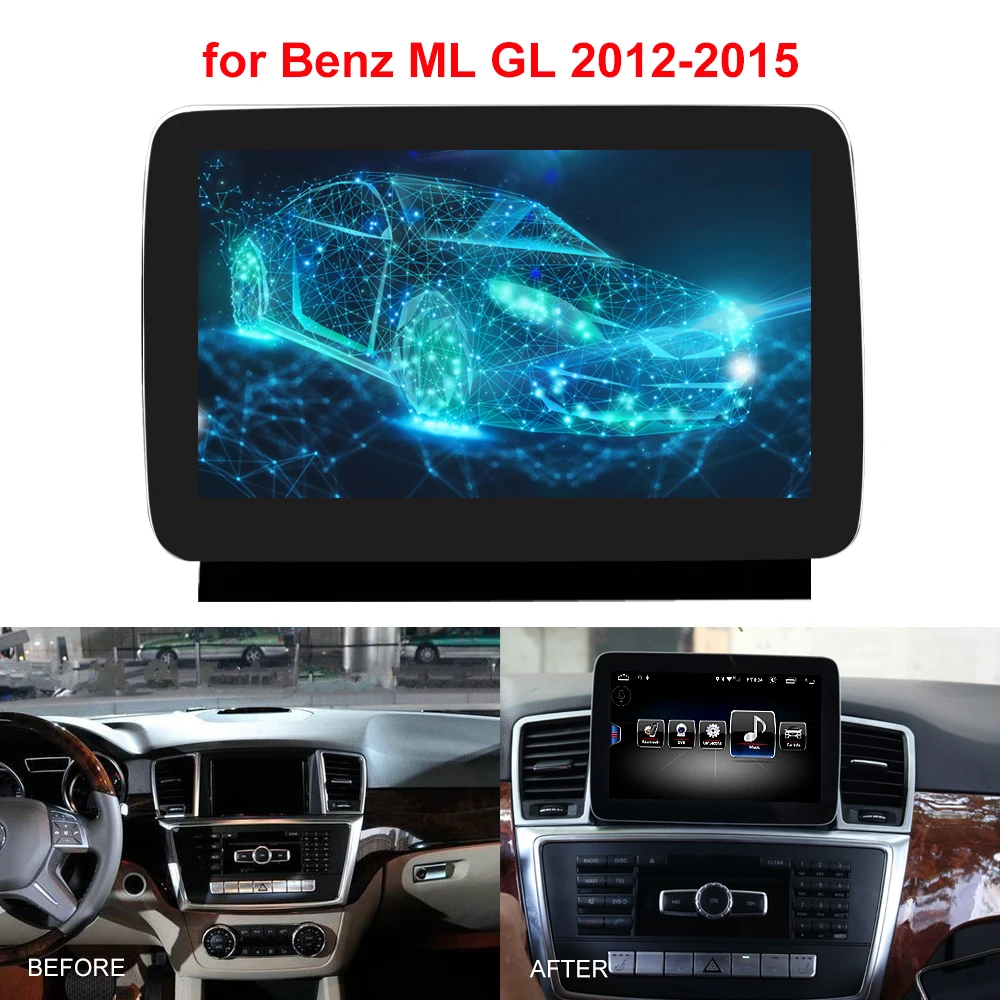 Koason Android 8,1 Автомобильный Аудио мультимедийный плеер для Mercedes Benz ML GL W166 2012- головное устройство монитор Автомобильный gps навигация