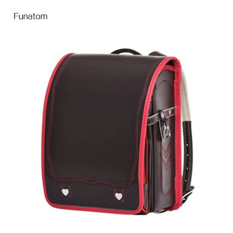 

High Quality Children Orthopedic Backpack For Boy And Girl PU Leather School Bags For Kids Book Bags Box Type Satchel 2018