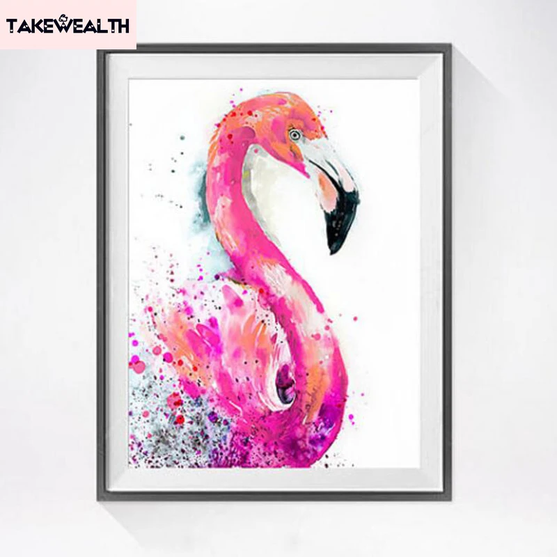 

5D DIY Diamond Painting flamingos Diamond Embroidery Cross Stitch Floral Decoration dmc mosaic Rhinestone needlework ZL