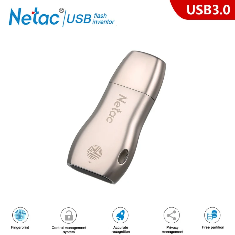 Netac U628 шифрование отпечатков пальцев USB3.0 флеш-накопитель 32 Гб 64 Гб высокоскоростная карта памяти портативный флеш-накопитель USB флешка