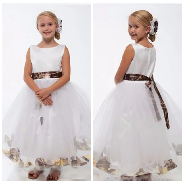 camo flower girl dresses cheap