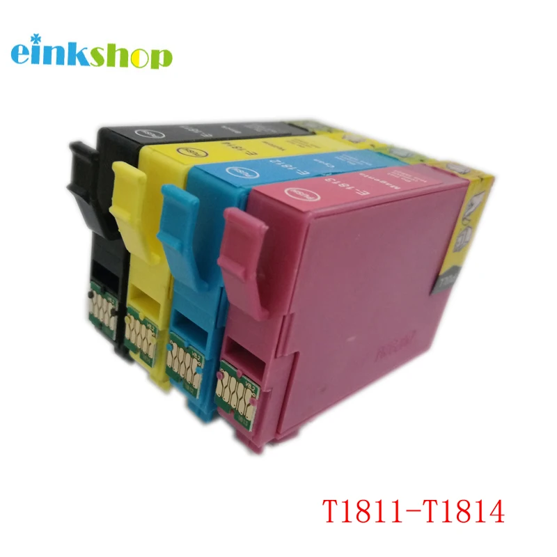 Einkshop T1811 патрон чернил для принтера Epson T1811-T1814 стилус XP212 XP215 XP312 XP315 XP412 XP415 XP102 XP202 XP205 XP302 XP305