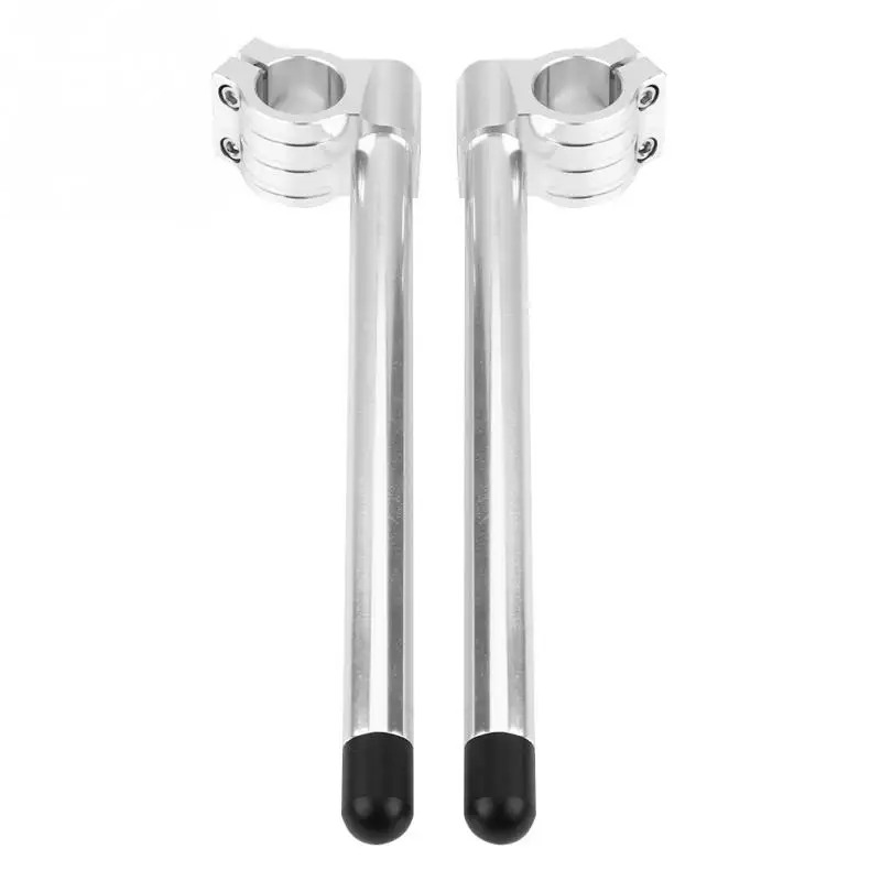 

Universal CNC Handlebar Fork Clip Ons Clipon Billet Separate Handle Bar Racer Motorcycle Aluminum Alloy Silver 33mm