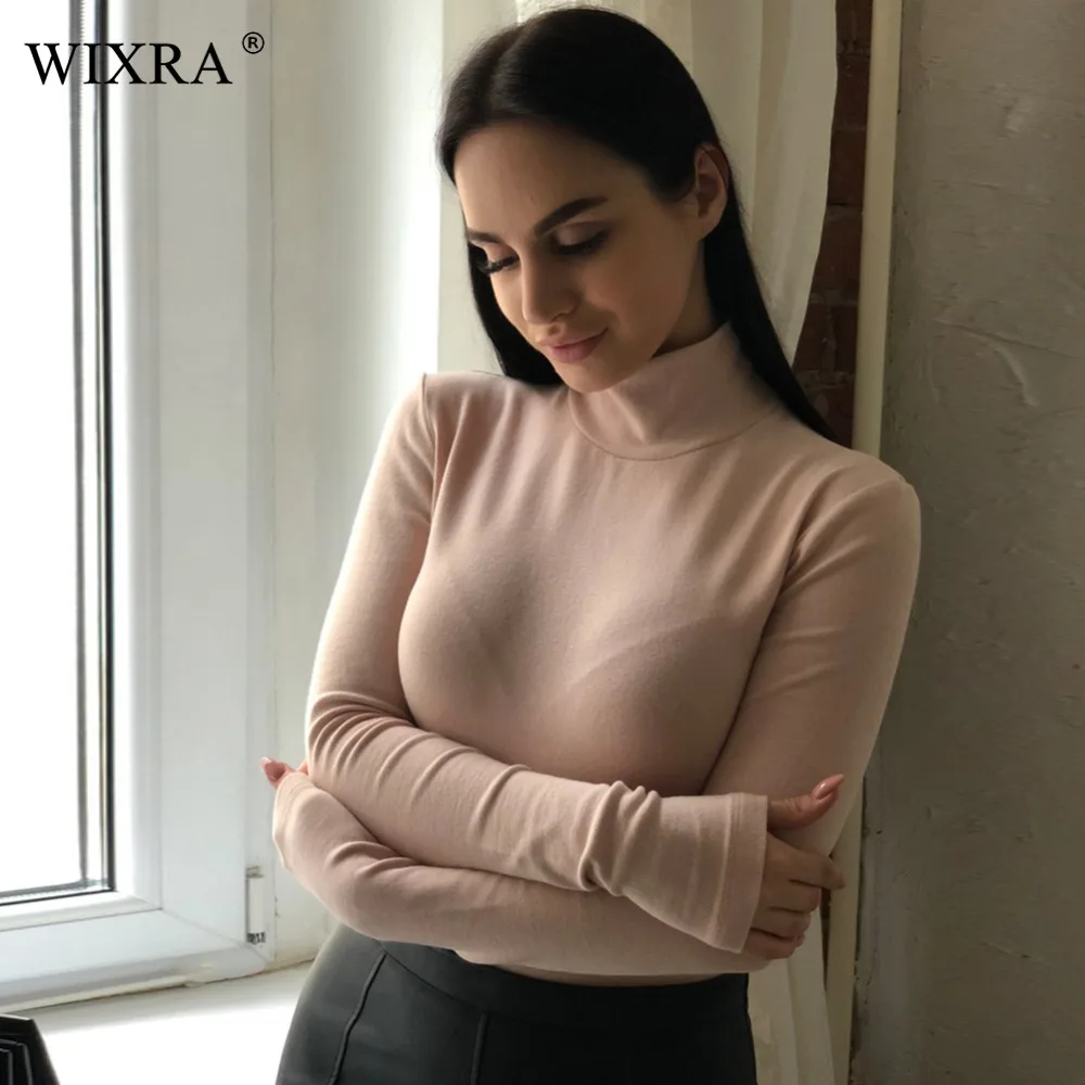 WIXRA Basic Turtleneck Bodysuits Women Body Feminino Celmia Sexy Jumpsuits 2018 Romper Long Sleeve Blouse Bodycon Playsuit WIXRA Basic Turtleneck Bodysuits Women Body Feminino Celmia Sexy Jumpsuits 2018 Romper Long Sleeve Blouse Bodycon Playsuit